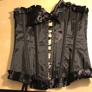 LACE BACK CORSET WITH BOW